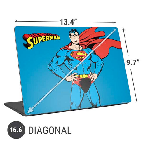 DC Comics Superman Classic Art Pose Universal Laptop 16.6in (13.4 x 9.7in) Skin